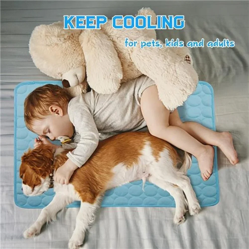 Dog Cooling Mat Large Cooling Pad Summer Pet Bed for Dogs Cats Kennel Pad